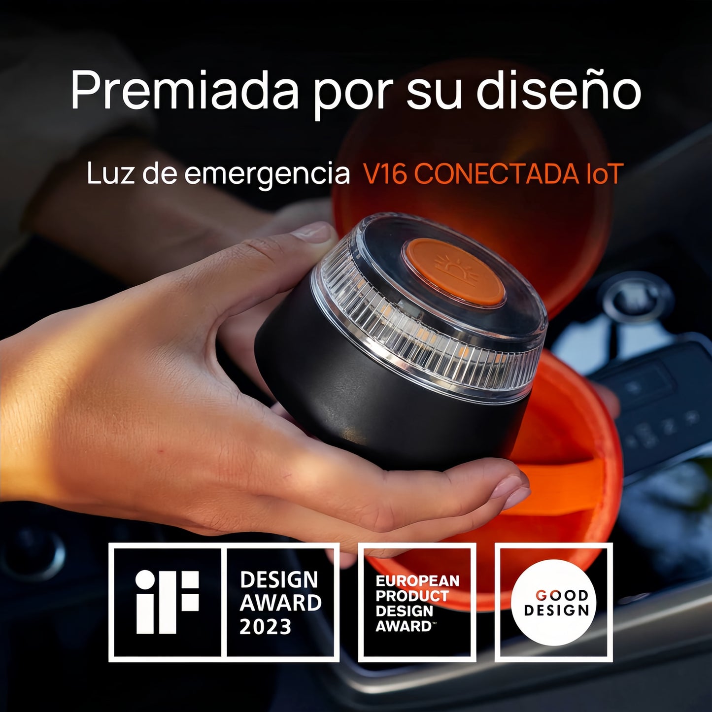 Baliza V16 Homologada y Conectada DGT – SeguriAlert V16